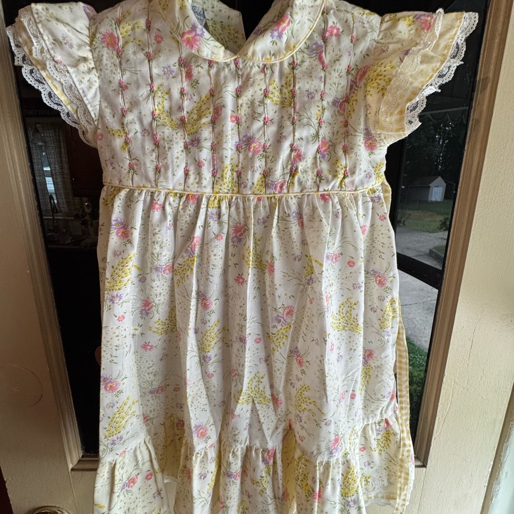 Vintage Polly Finders smocked dress